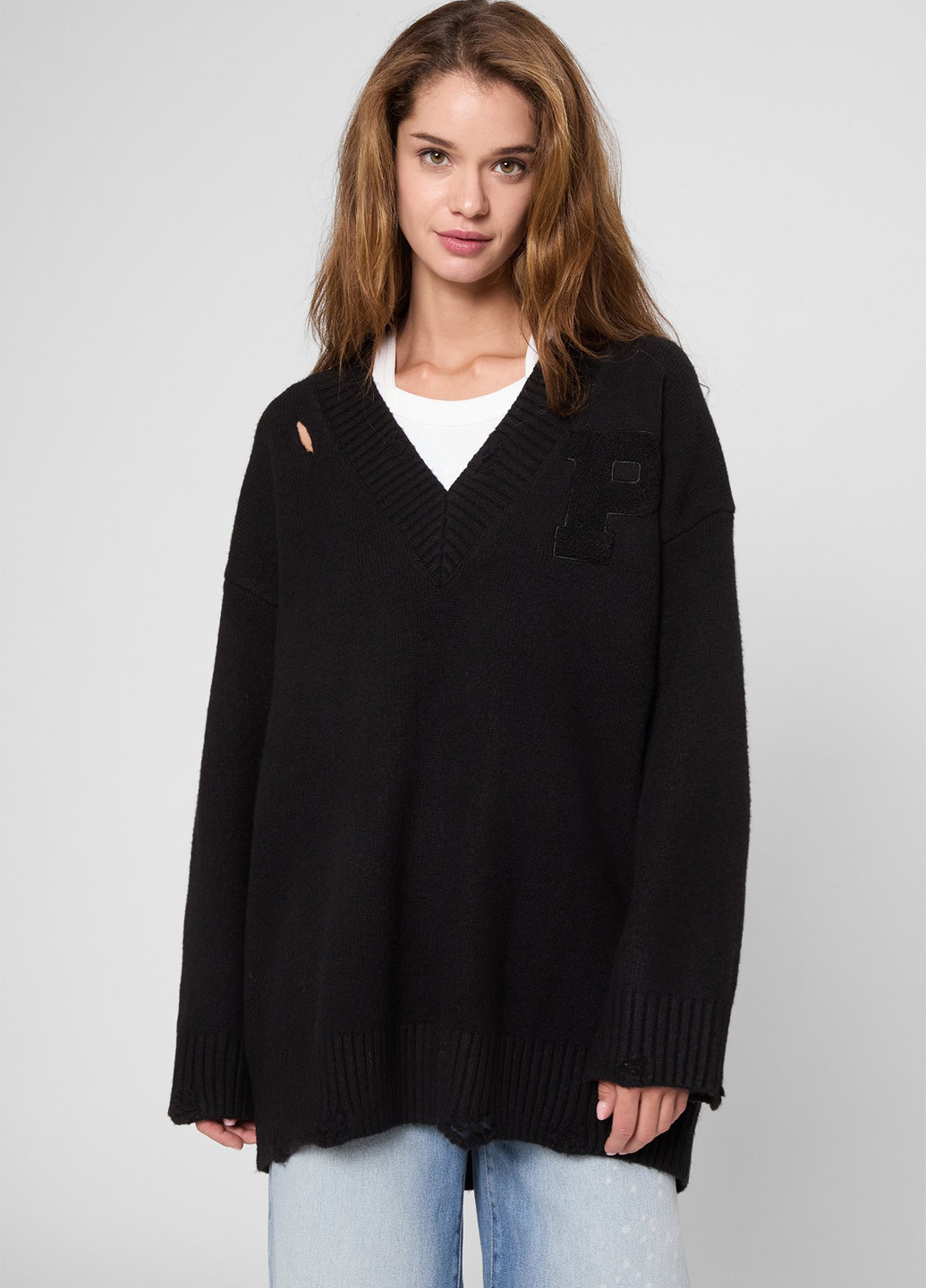 Чорний демісезонний пуловер пуловер PRPY