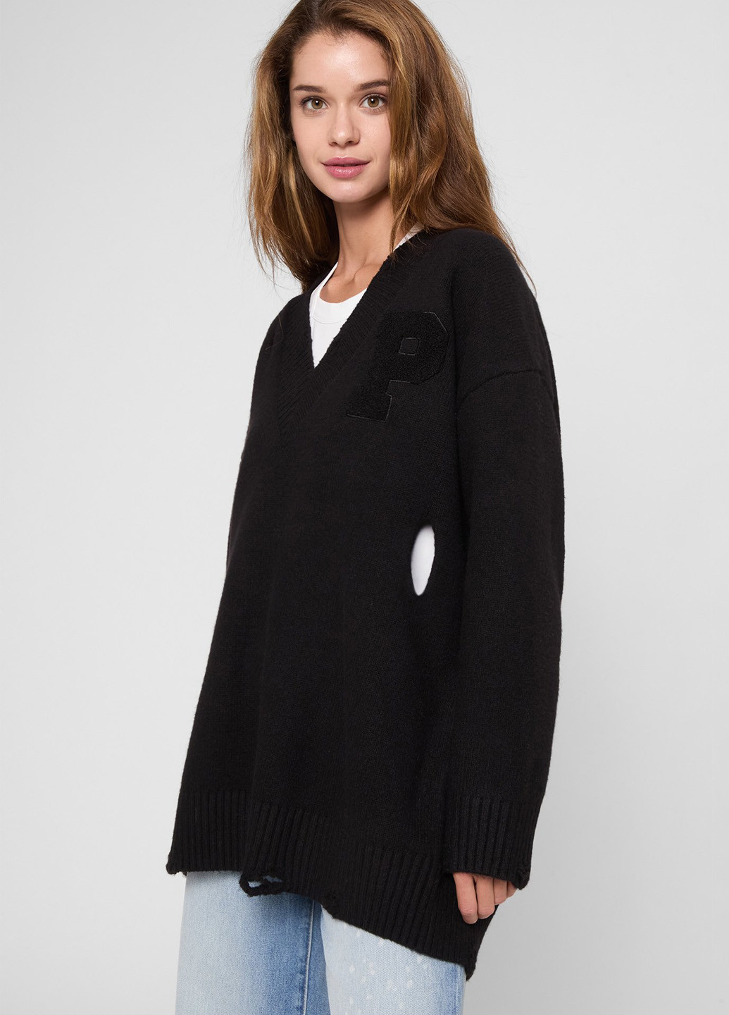 Чорний демісезонний пуловер пуловер PRPY