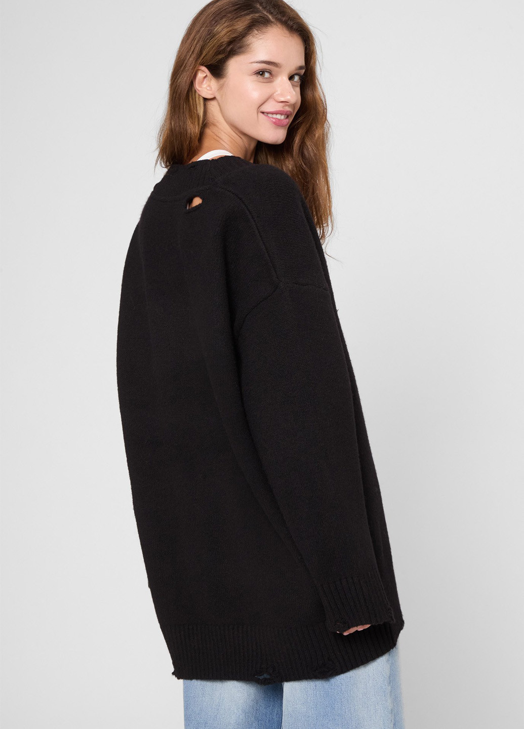 Чорний демісезонний пуловер пуловер PRPY