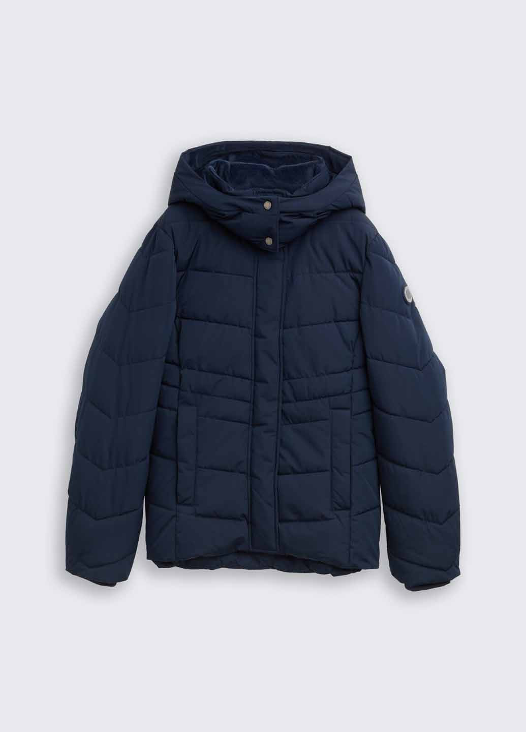 Темно-синя зимня куртка Tom Tailor