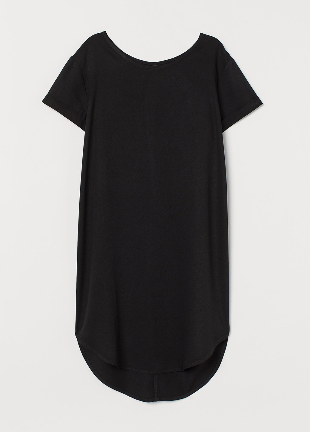 Черное кэжуал платье H&M однотонное