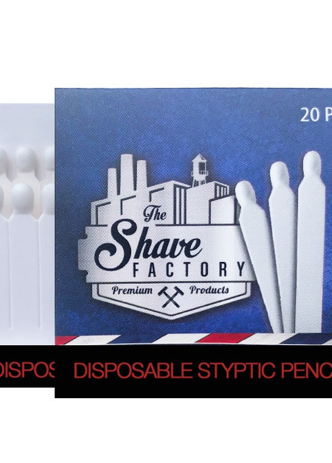 Кровоостанавливающие спички Disposable Styptic Pensil 20 шт The Shave Factory (221704229)