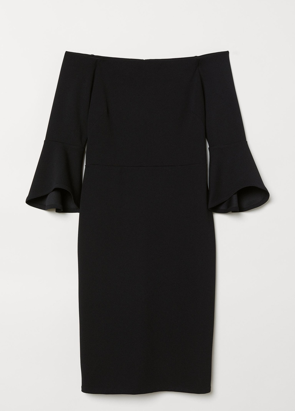 Черное кэжуал платье H&M однотонное