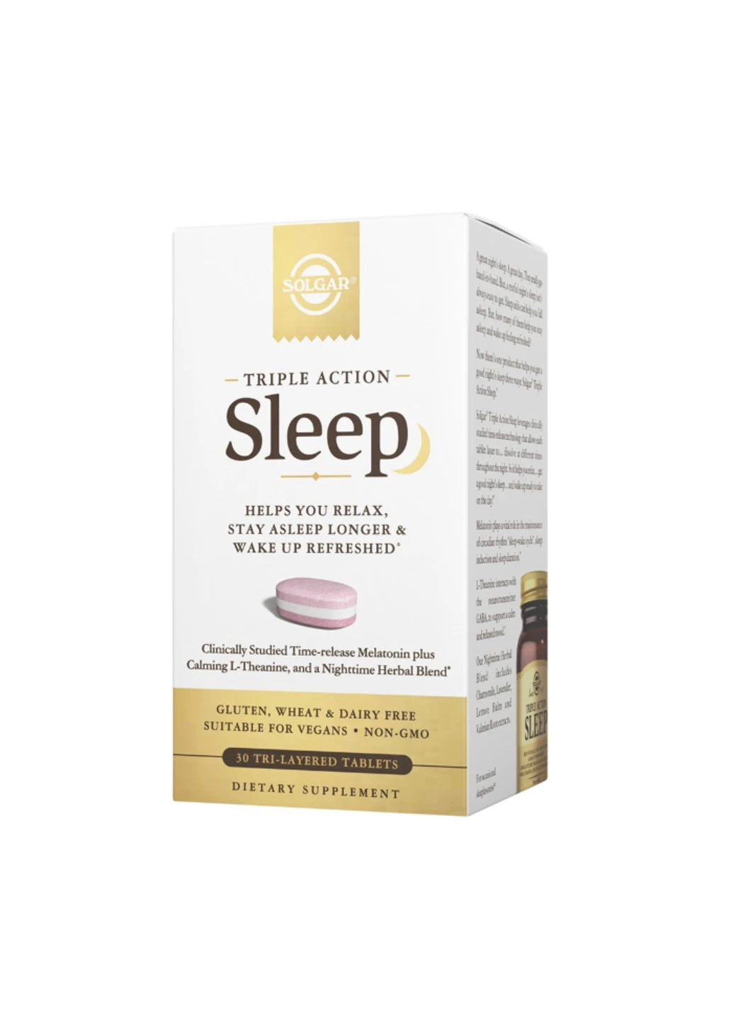 Вітаміни для сну Sleep triple action 60 таблеток Solgar (255409724)