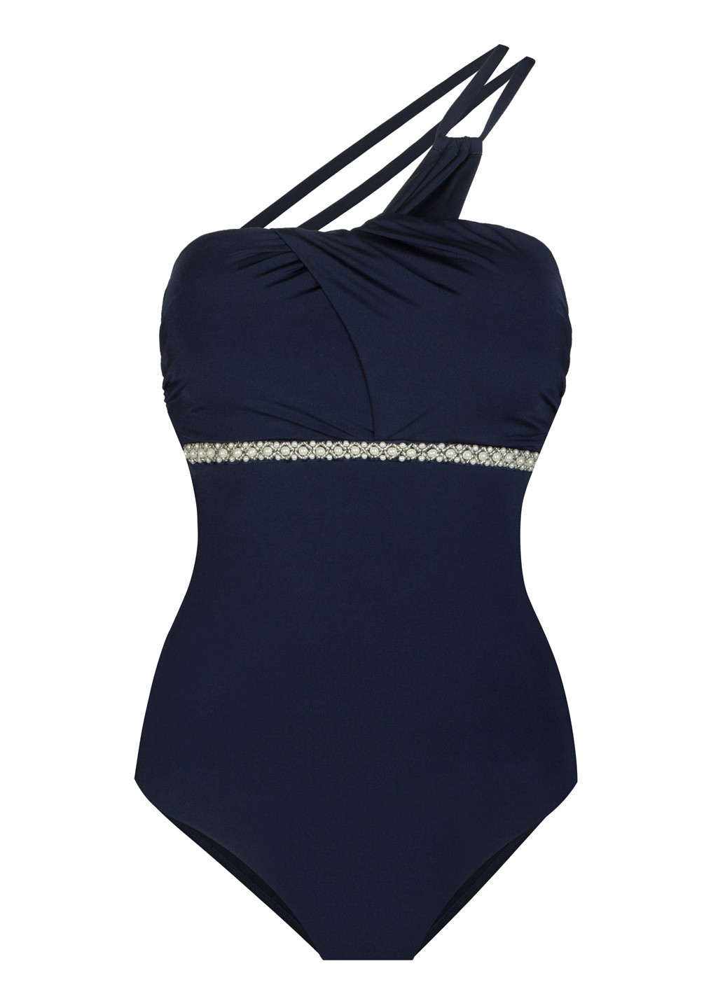 Темно-синий летний купальник слитный Marc & André