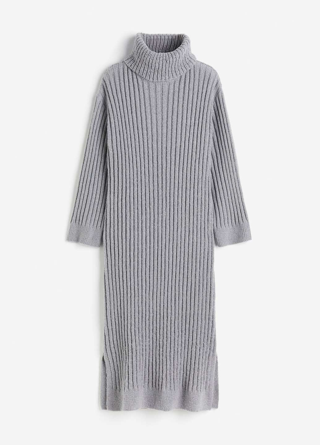 Сіра кежуал сукня сукня светр H&M однотонна