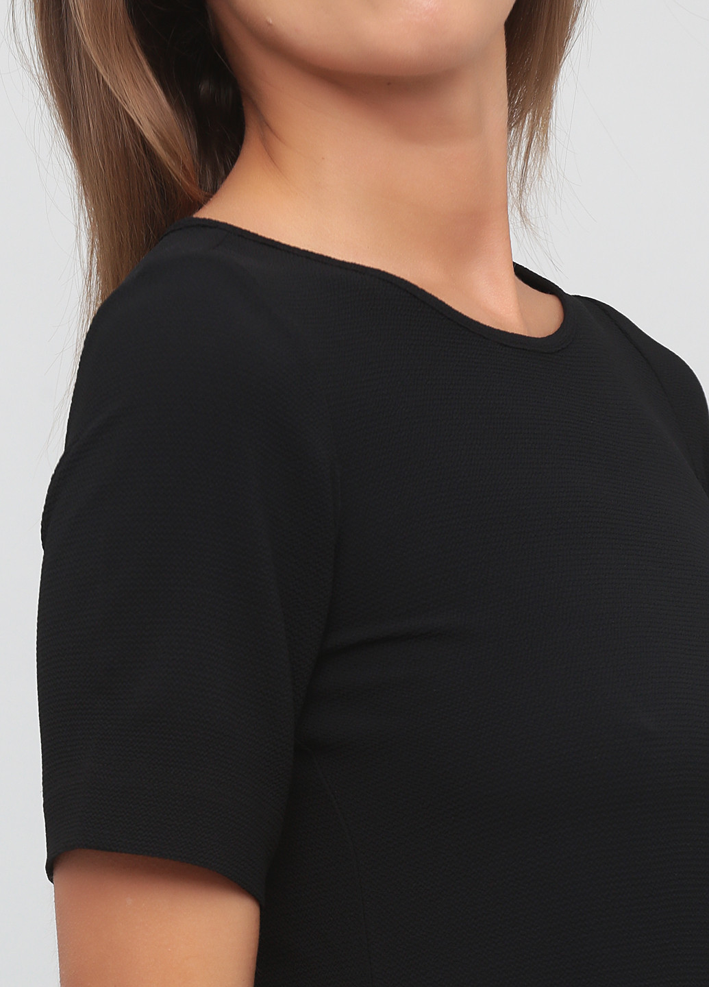 Черное кэжуал платье платье-футболка Monki однотонное