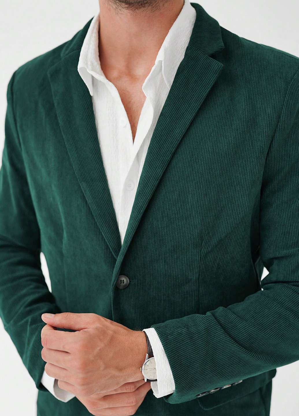 Темно-зелений демісезонний костюм (піджак, штани) брючний SHEIN