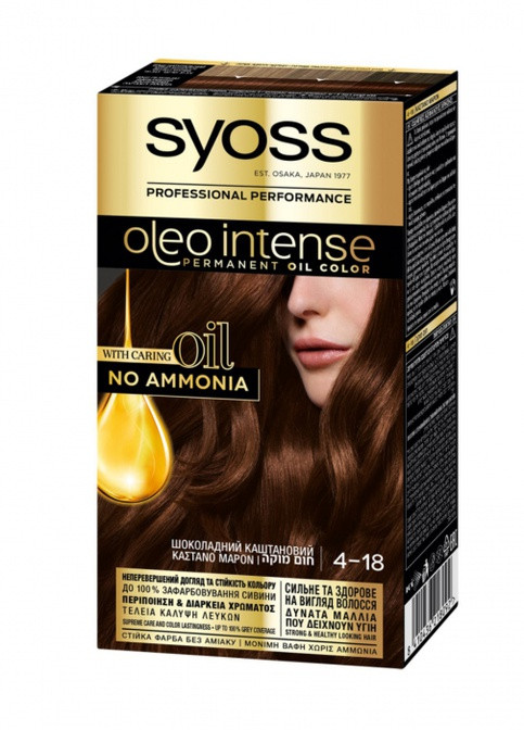 Фарба для волосся 4-18 Шоколадний каштановий Syoss (213164290)