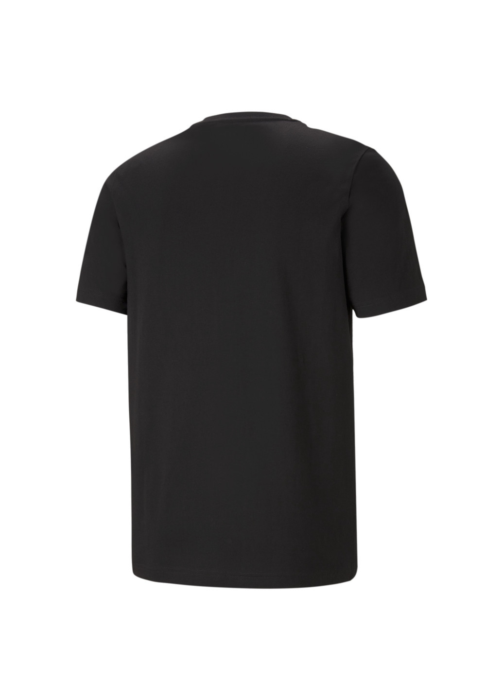 Чорна футболка essentials logo men's tee Puma