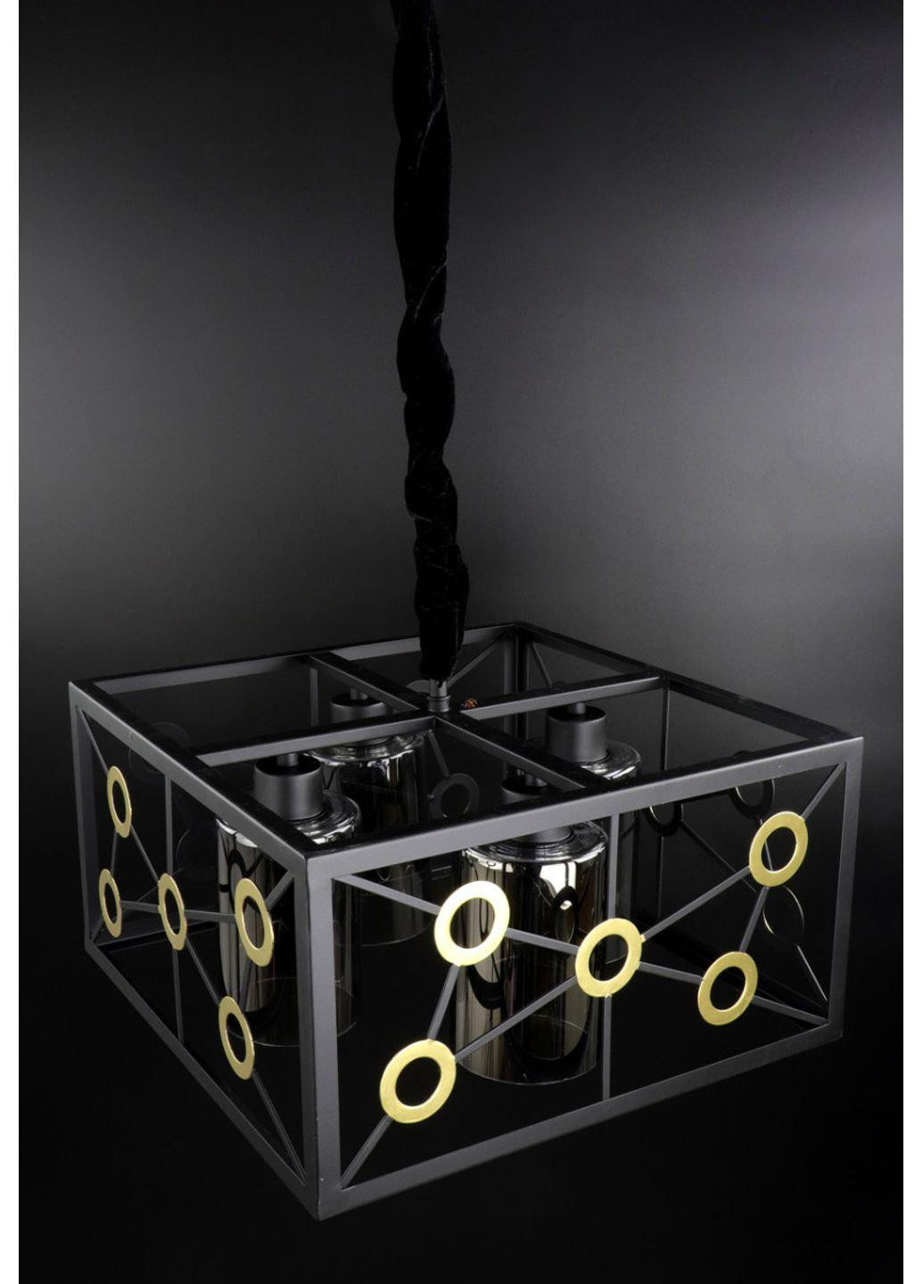 Люстра підвісна стельова в стилі LOFT (лофт) 12600/4-gr Чорний 30х40х40 см. Sunnysky (253122310)