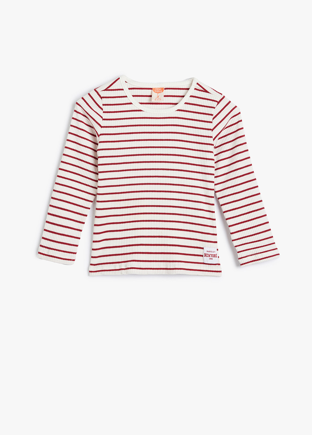 Разноцветный демисезонный кэжуал лонгслив KOTON в полоску