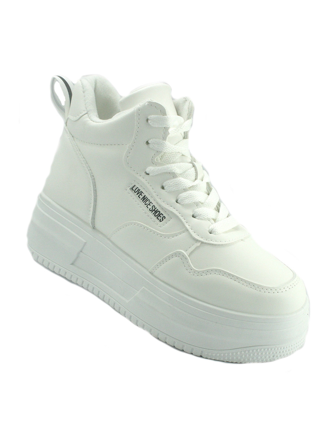 Зимние ботинки No Brand с белой подошвой из искусственной кожи