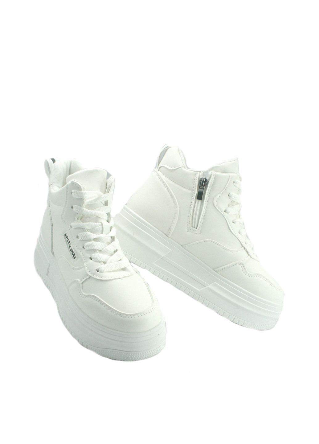 Зимние ботинки No Brand с белой подошвой из искусственной кожи