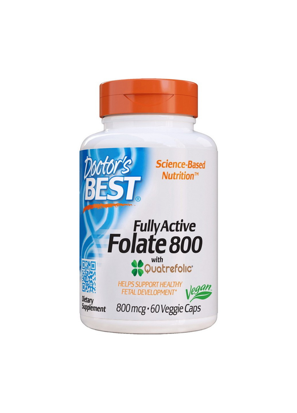 Фолиевая кислота Fully Active Folate 800 mcg 60 капсул Doctor's Best (255410488)