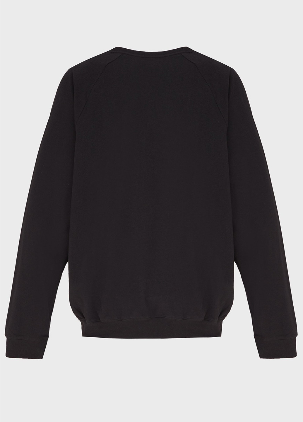 Черный свитшот Calvin Klein логотип без декора (328209676)