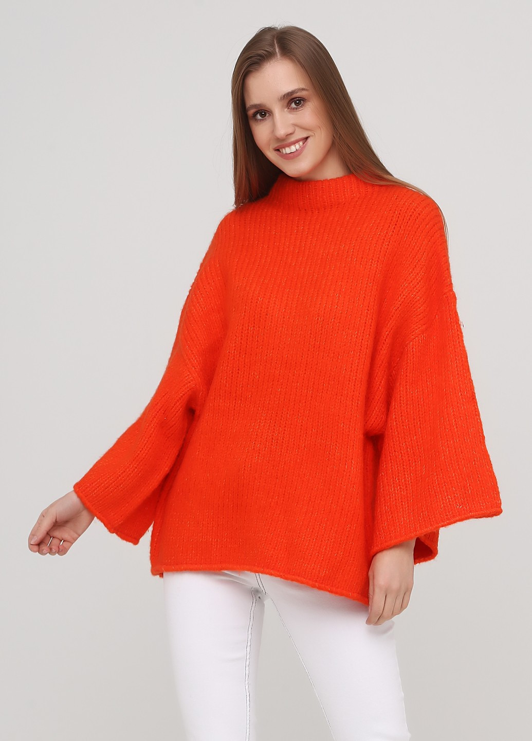 Оранжевый демисезонный свитер Monki