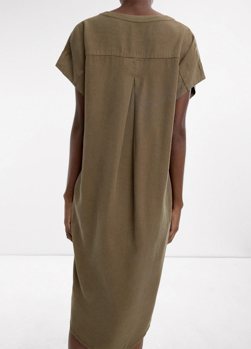 Оливковое (хаки) кэжуал платье Parfois однотонное