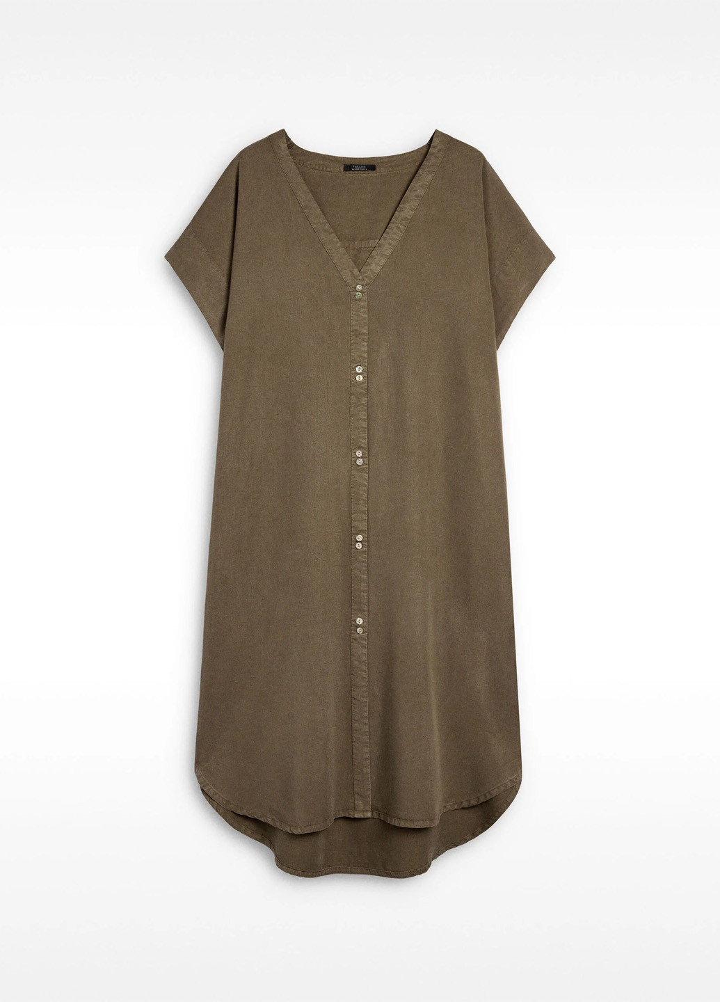 Оливковое (хаки) кэжуал платье Parfois однотонное