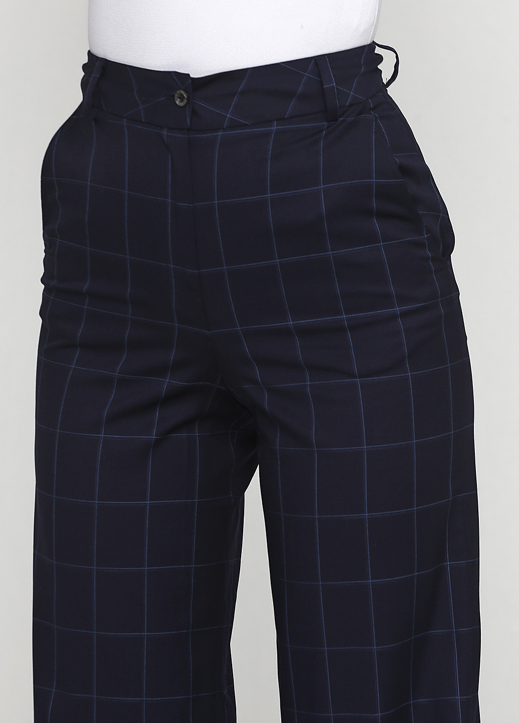 Темно-синие классические демисезонные прямые брюки Paul & Joe