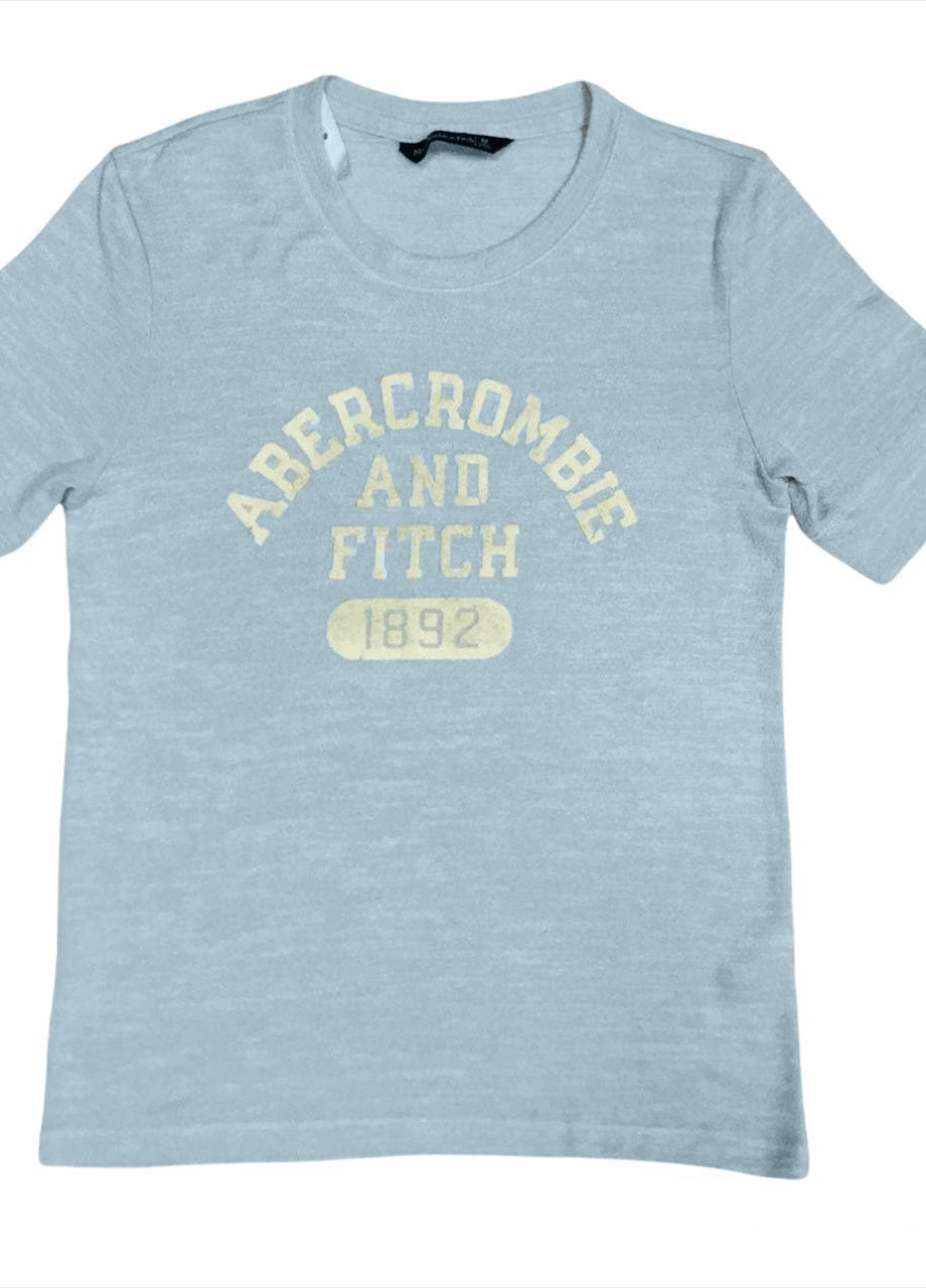 Блакитна всесезон футболка Abercrombie & Fitch