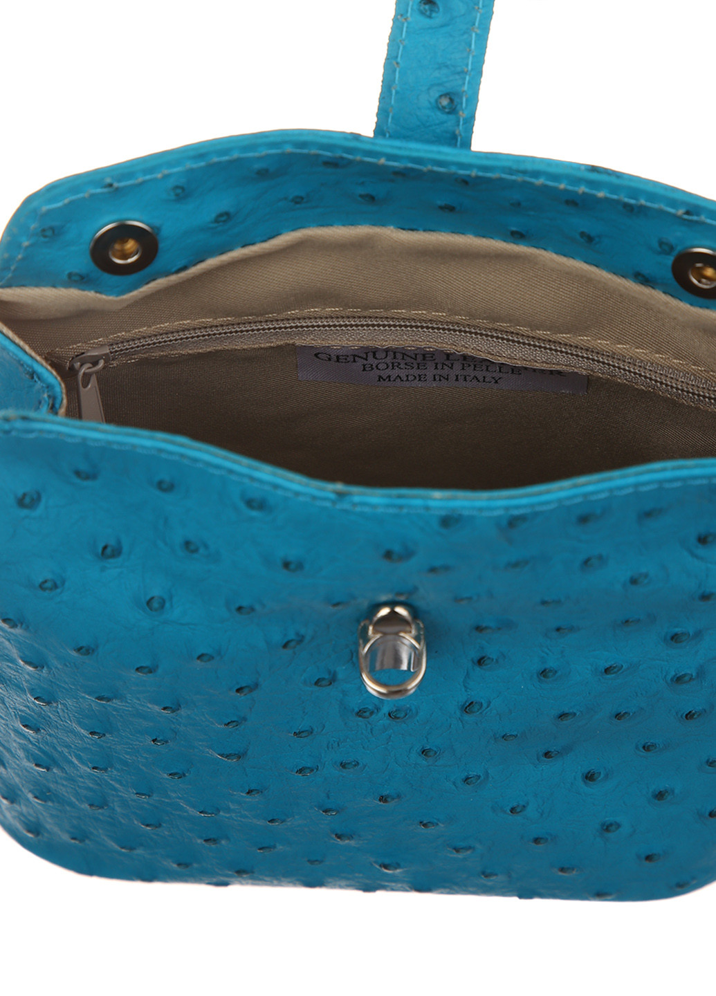 Сумка Italian Bags крос боді однотонна світло-синя кежуал