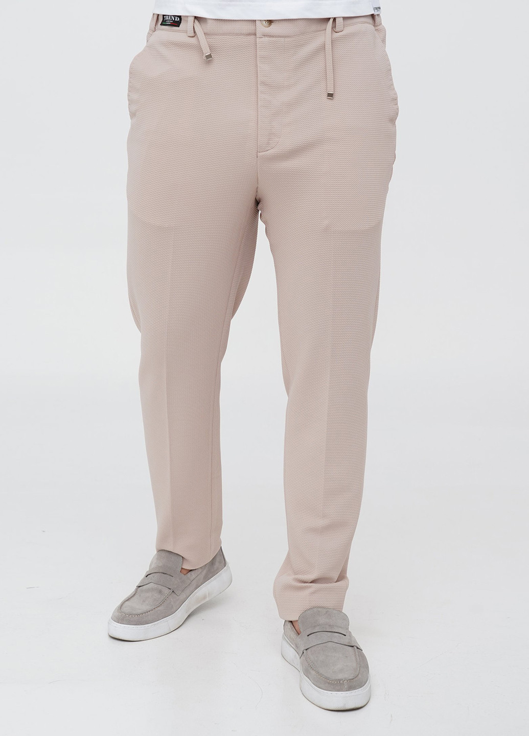 Бежевий демісезонний костюм (піджак, штани) брючний Trend Collection