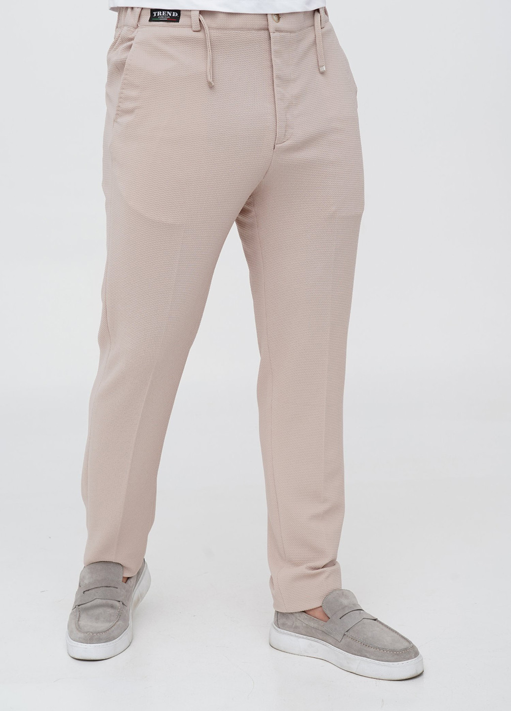 Бежевий демісезонний костюм (піджак, штани) брючний Trend Collection