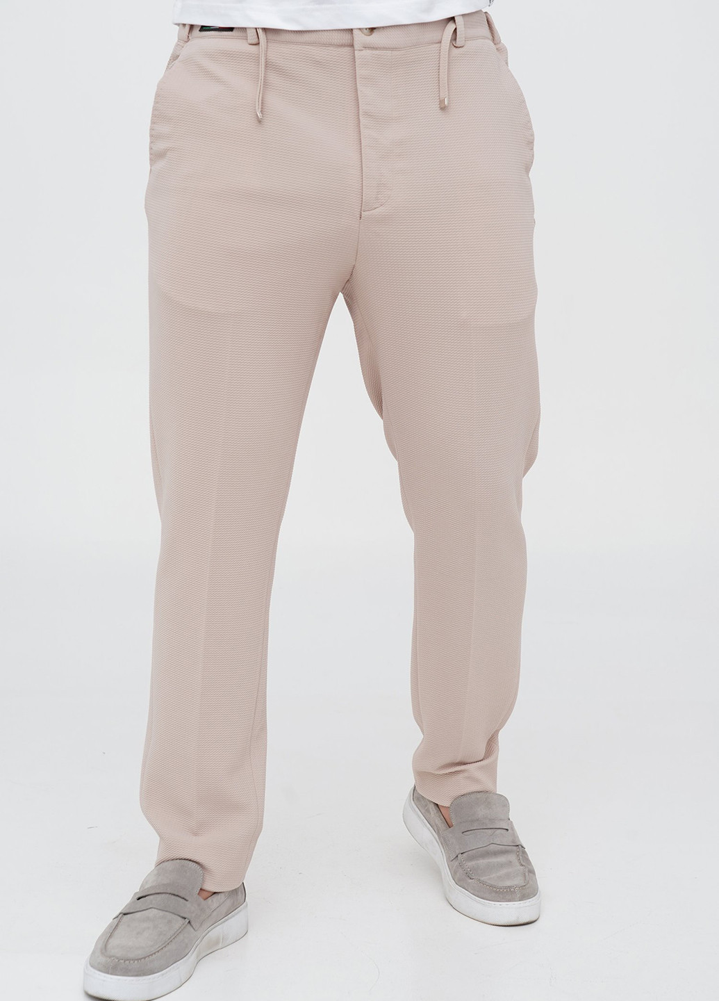 Бежевий демісезонний костюм (піджак, штани) брючний Trend Collection