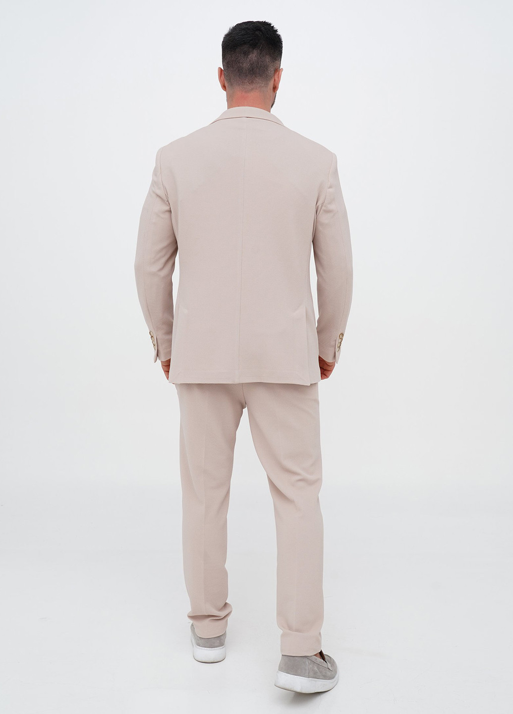 Бежевий демісезонний костюм (піджак, штани) брючний Trend Collection