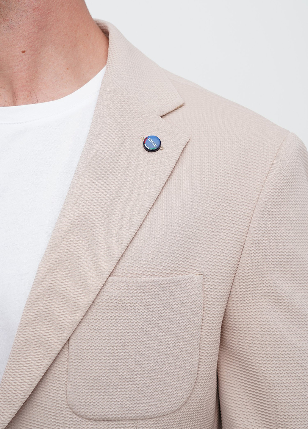 Бежевий демісезонний костюм (піджак, штани) брючний Trend Collection