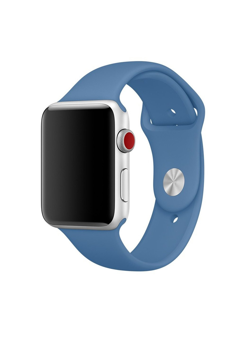 Ремінець Sport Band для Apple Watch 38 / 40mm силіконовий синій спортивний Series 5 4 3 2 1 denim blue ARM (222374817)