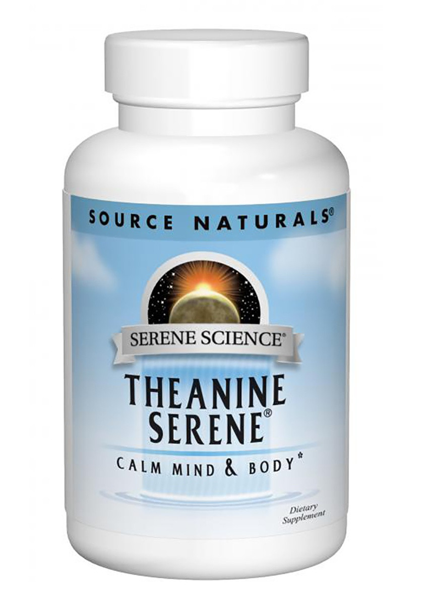 Теанин Серен, Serene Science,, 60 таблеток Source Naturals (228291881)