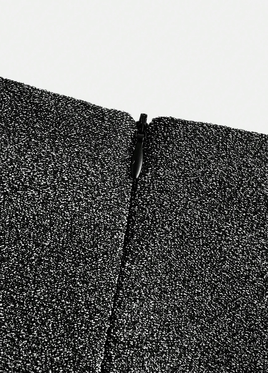 Серебряная праздничный, вечерний однотонная юбка SHEIN на запах