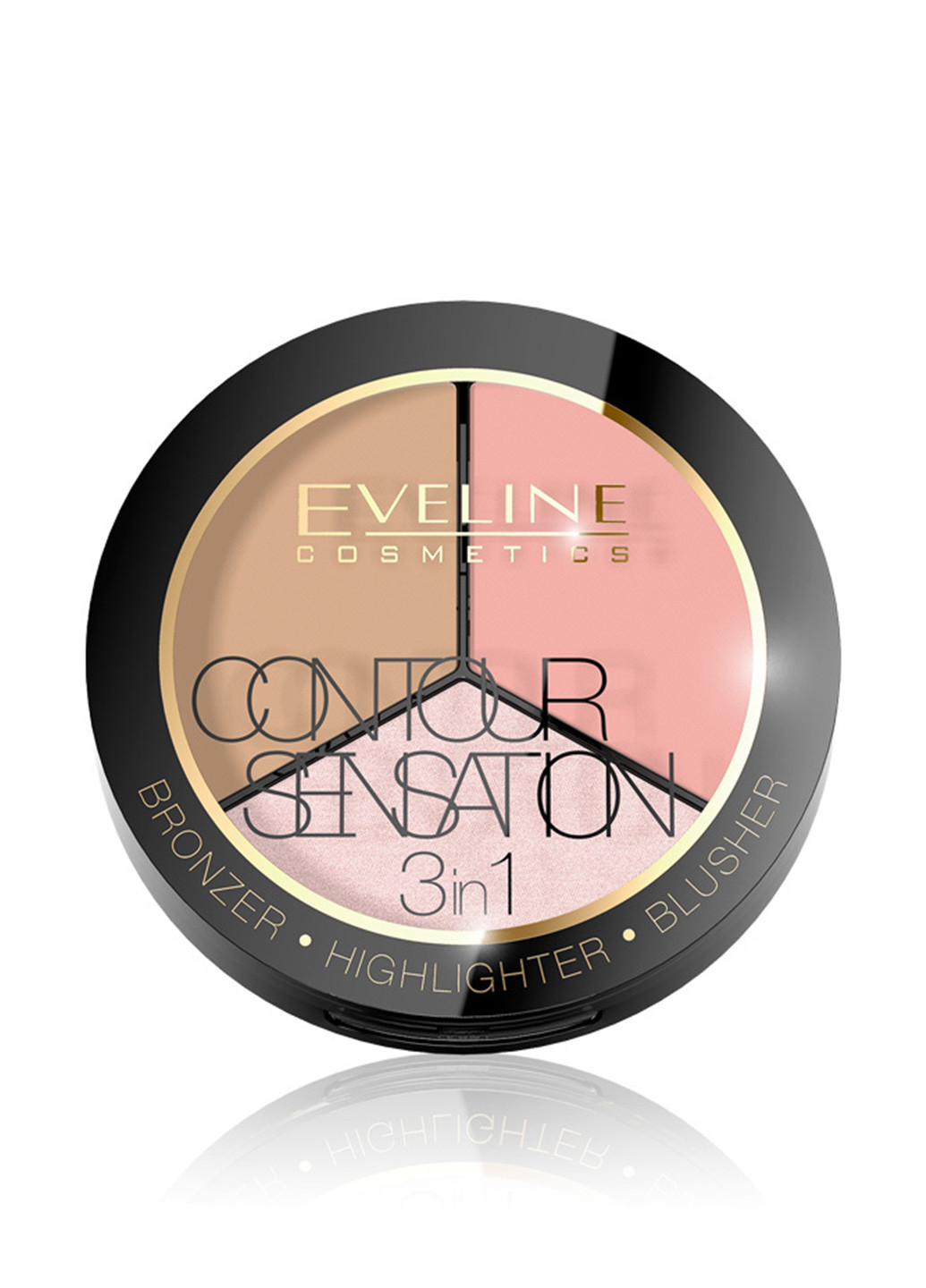 Засіб для контурінга 3в1 №01 (Pink Beige), 13,5 г Eveline Cosmetics (87175126)