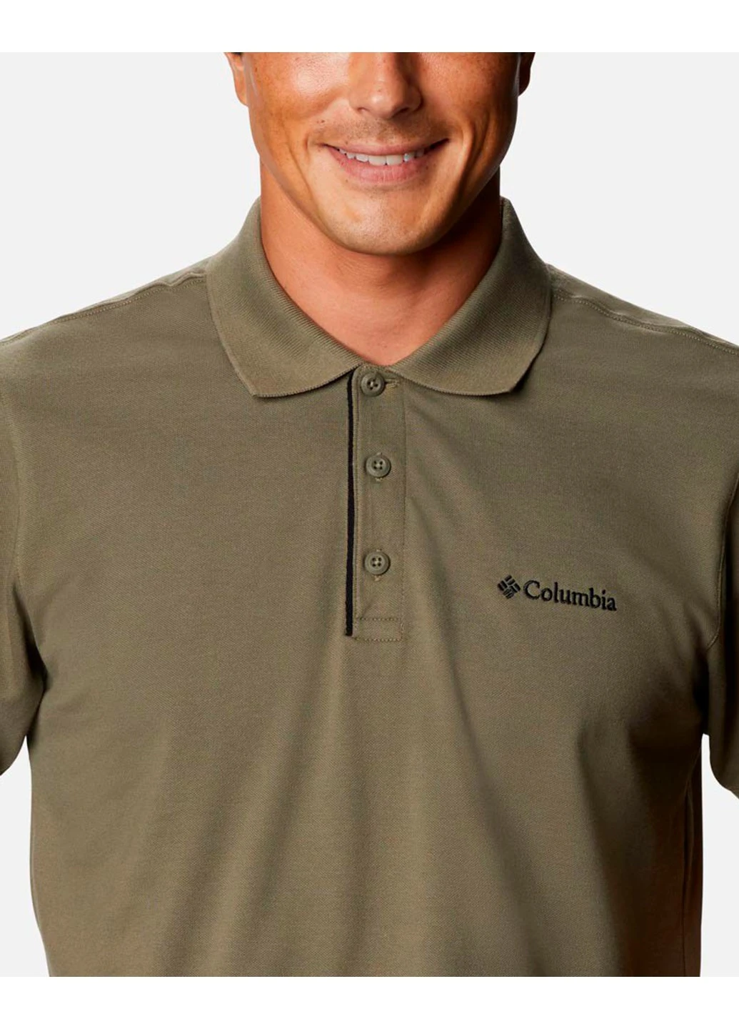 1713841-397 XXL Сорочка-поло чоловіча Cascade Range™ Solid Polo темно-зелений р.XXL Columbia (253649431)