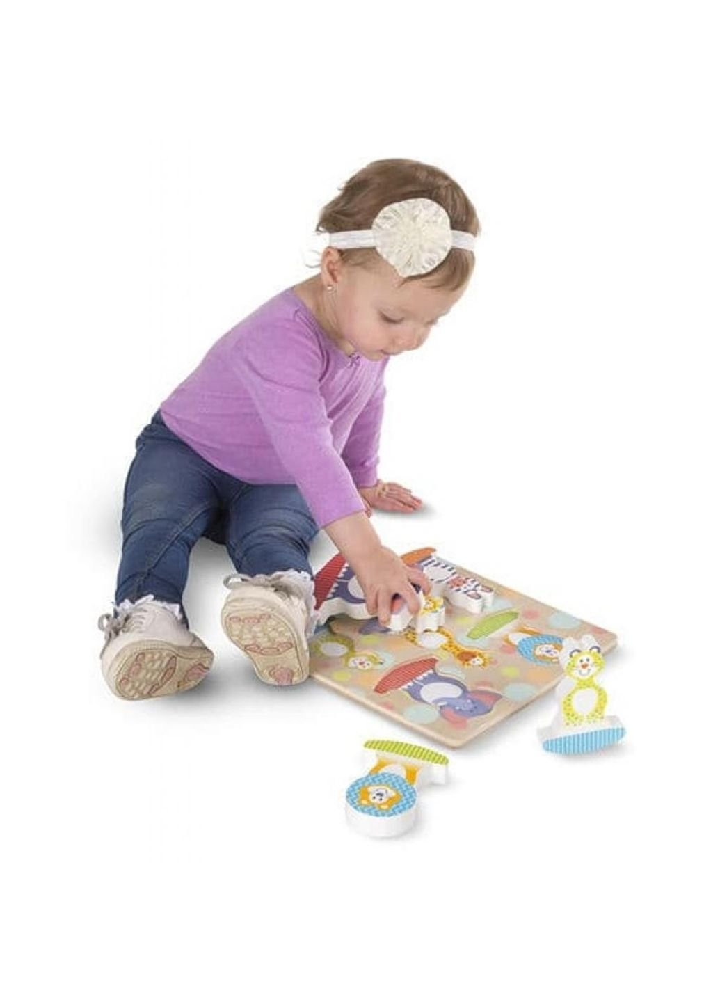 Розвиваюча іграшка Формовий пазл-гойдалка Сафарі (MD1886) Melissa&Doug (254065461)