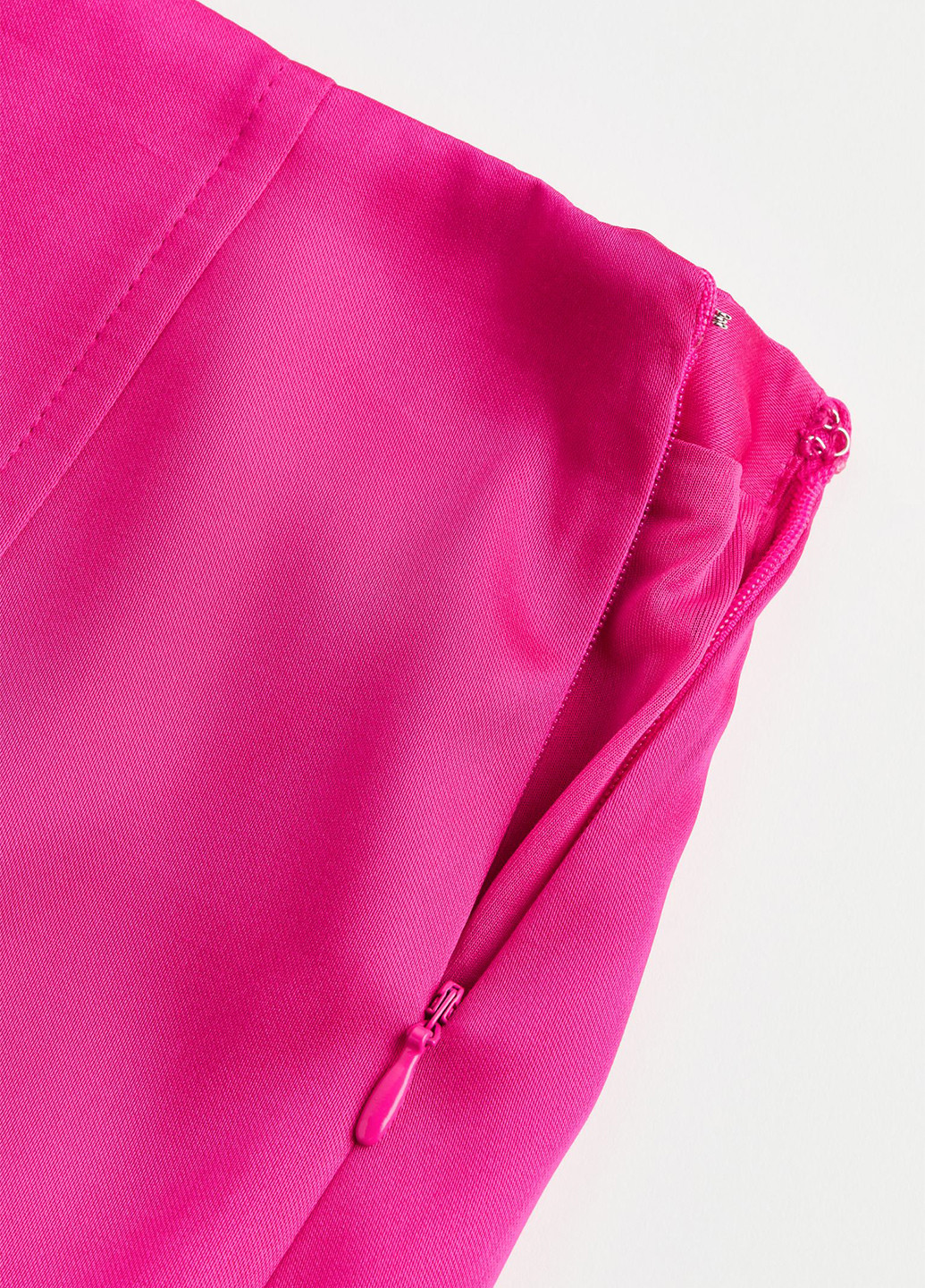 Фуксиновая вечерний однотонная юбка H&M а-силуэта (трапеция)