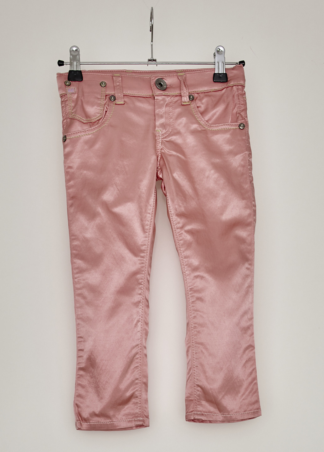 Розовые джинсовые демисезонные зауженные брюки Miss Sixty