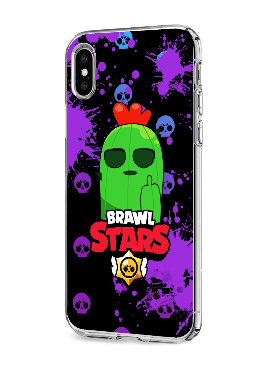 Чохол силіконовий Apple Iphone 11 Pro Max Спайк Бравл Старс (Spike Brawl Stars) (9232-1013) MobiPrint (219284553)