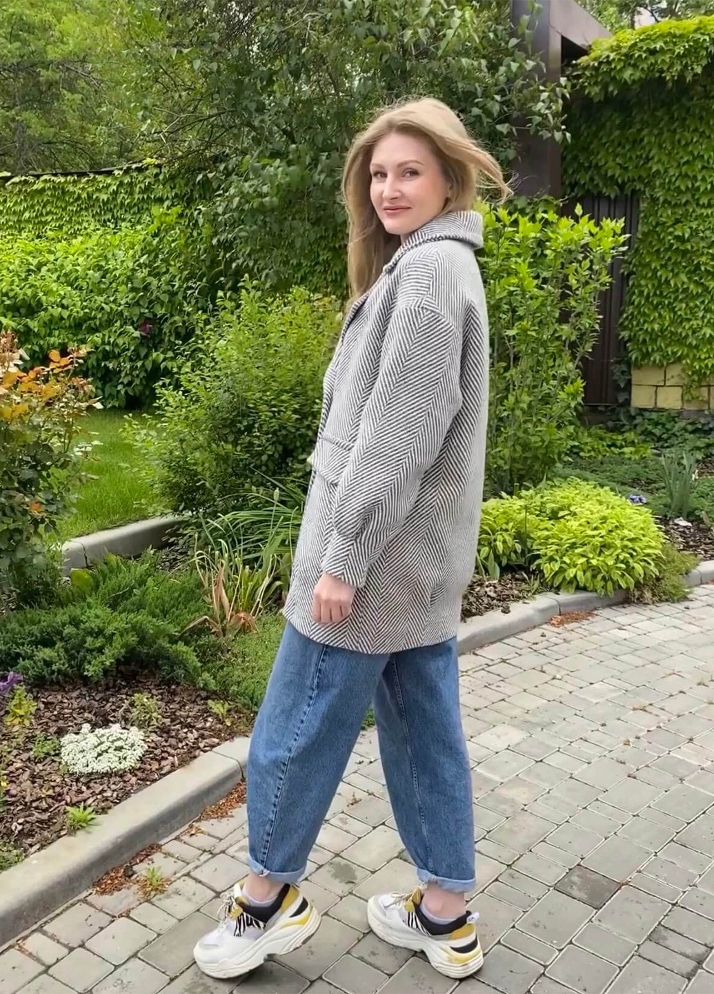 Сіре Кежуал напівпальто Alberto Bini однотонне