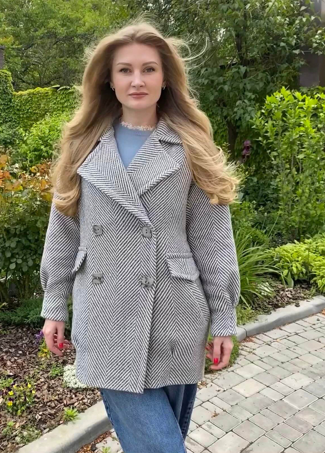 Сіре Кежуал напівпальто Alberto Bini однотонне