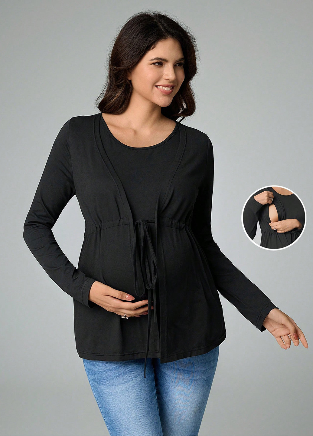 Лонгслів для вагітних та годуючих SHEIN (365769693)