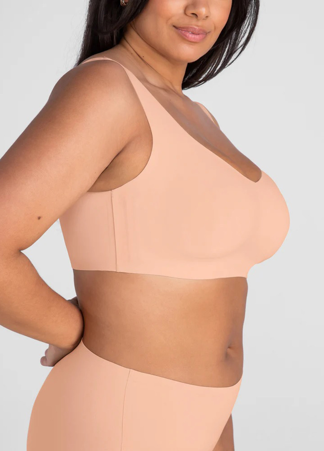 Персиковий топ бюстгальтер Honeylove без кісточок нейлон