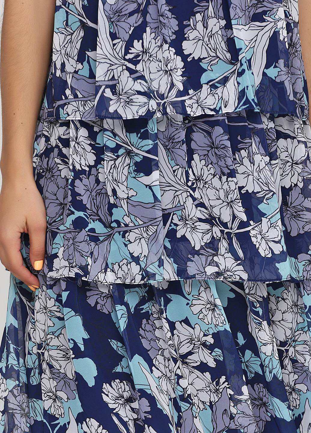 Синее кэжуал платье Imperial с цветочным принтом