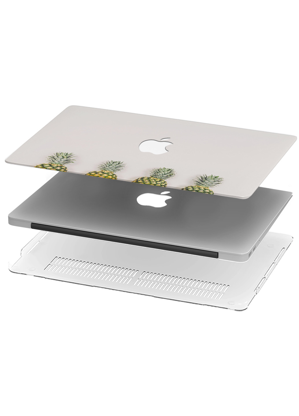 Чохол пластиковий для Apple MacBook Air 13 A1466 / A1369 Ананаси (Pineapple) (6351-1738) MobiPrint (218539419)
