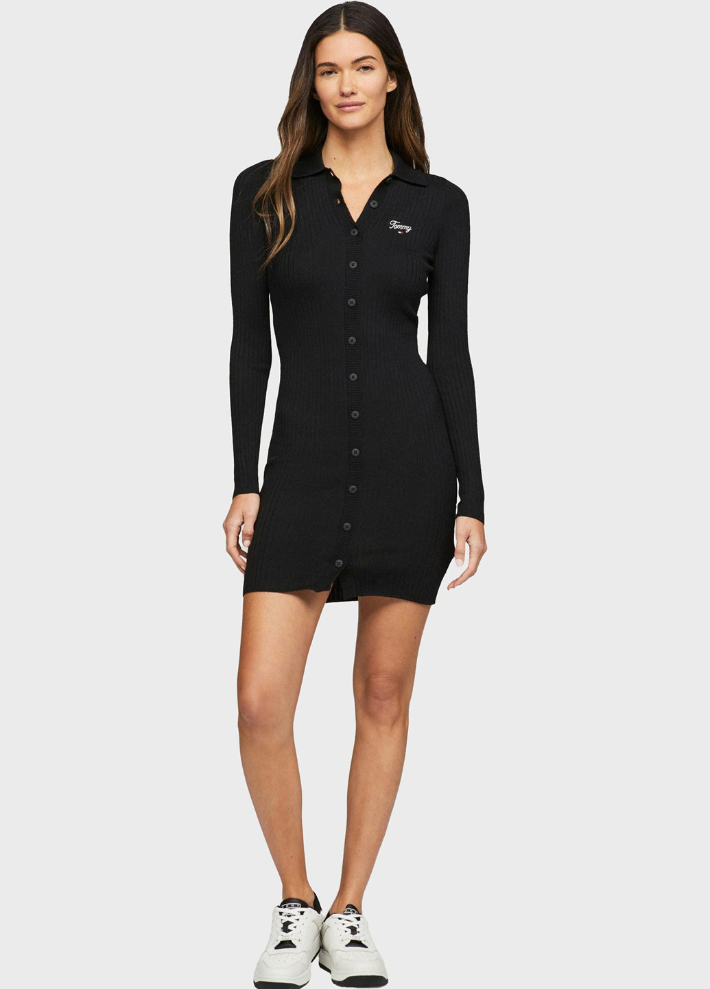 Чорна кежуал сукня Tommy Jeans однотонна