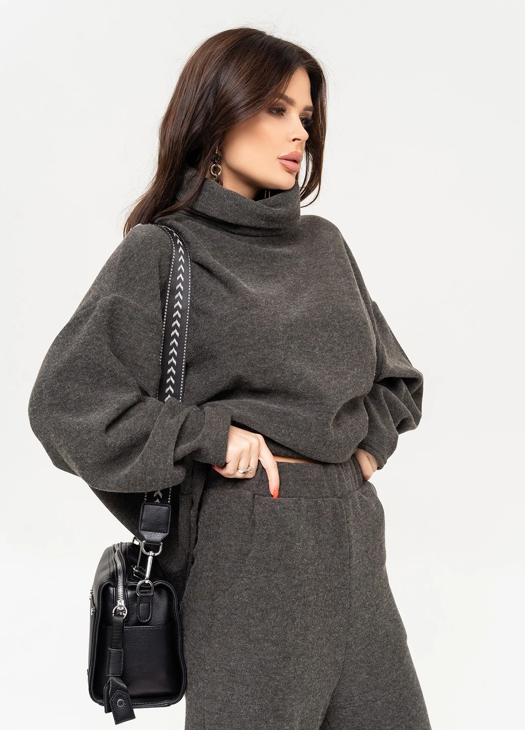 Жіночий теплий спортивний костюм ISSA PLUS 13645 (256550248)