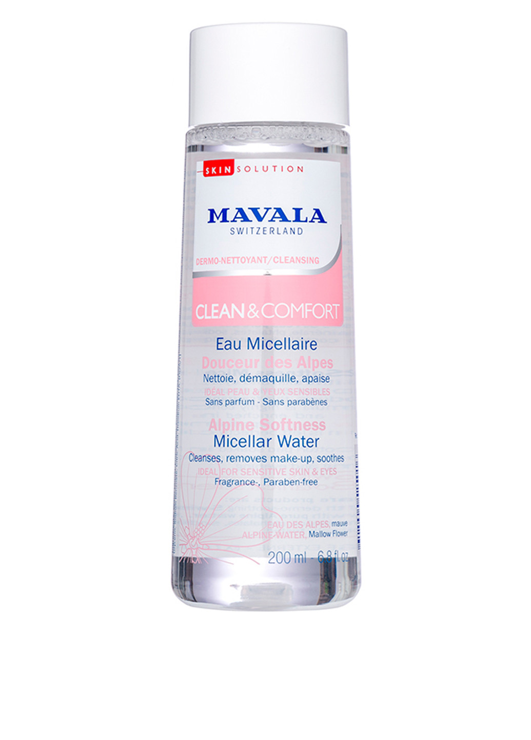 Мицеллярная вода Clean & Comfort Alpine Softness Micellar Water, 200 мл Mavala (39085229)