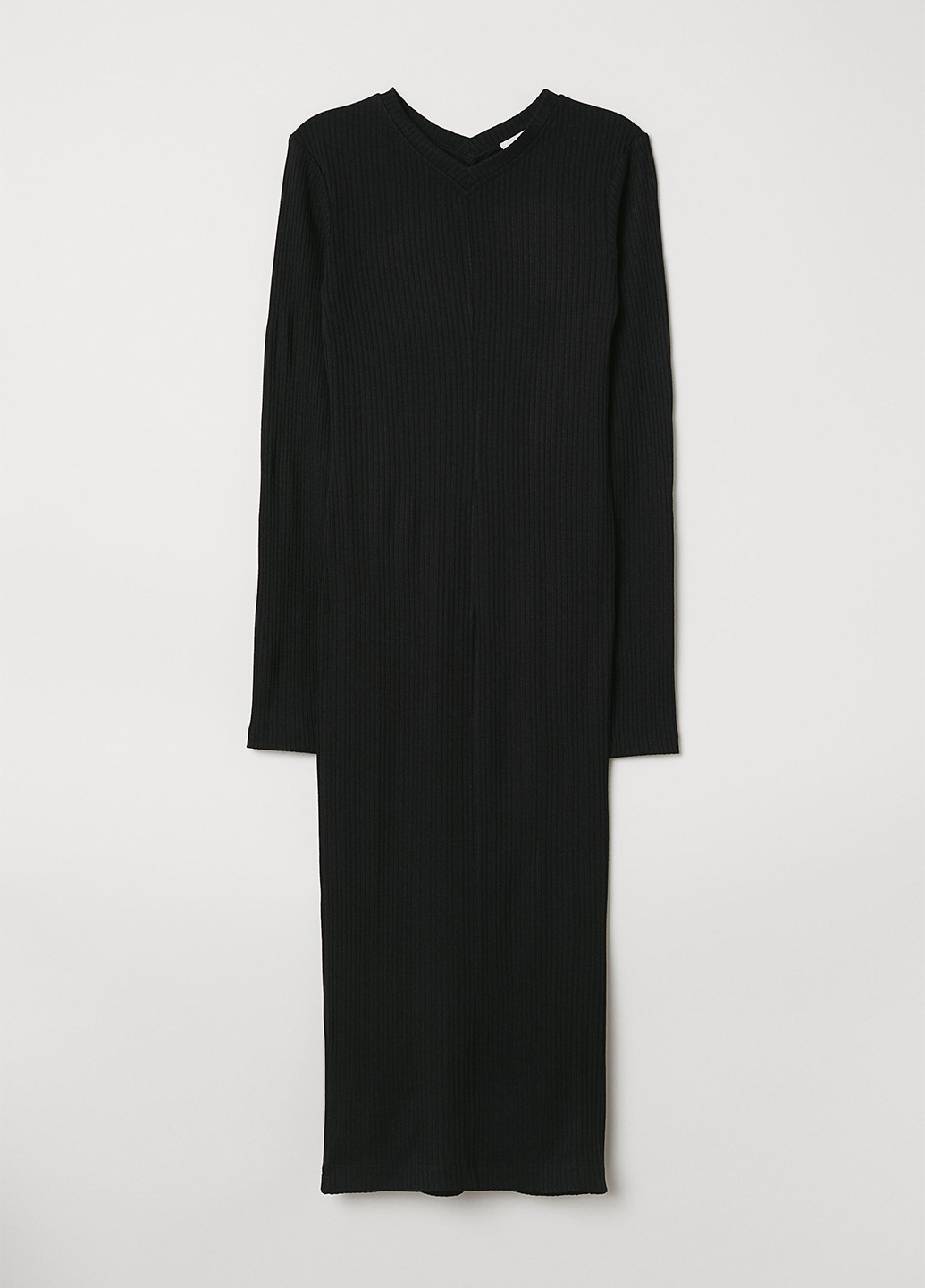 Черное кэжуал платье H&M однотонное